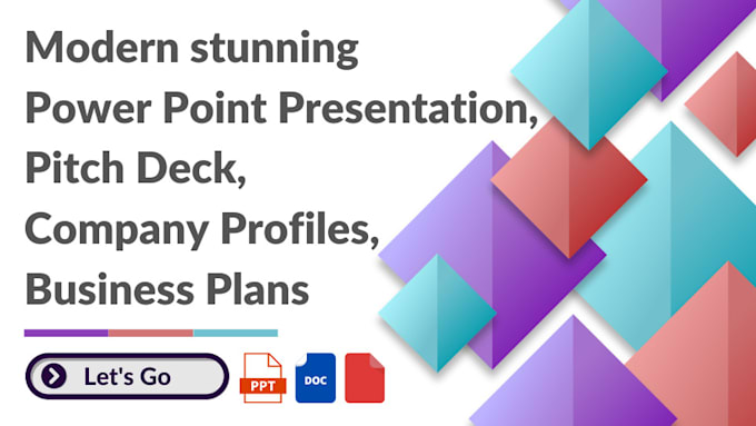 design company profile, pitch deck, and presentation creatively in 24 hours