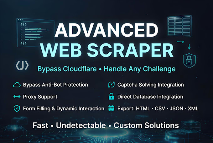 create a custom web scraper to extract data from any website