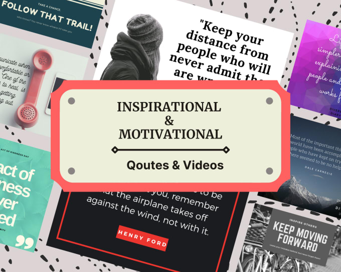 create motivational and inspiring graphic quotes and videos