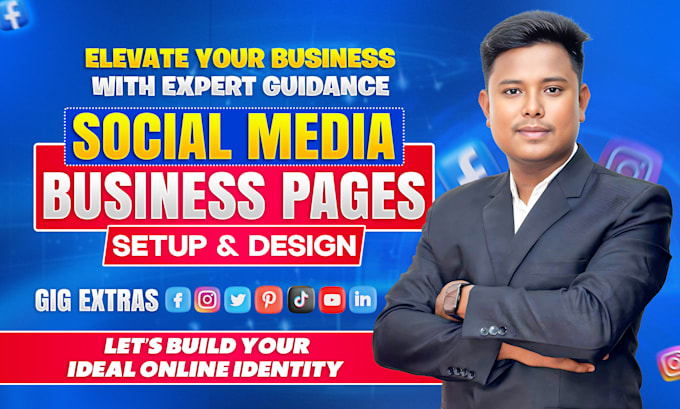 create set up and optimize all social media business accounts professionally