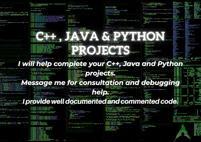 Complete your cpp, python and java projects by Saminalam | Fiverr