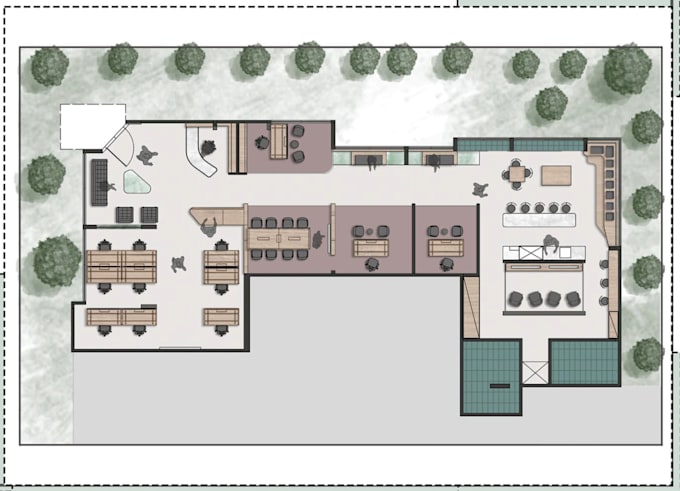 design your interior and create 2d floor planning