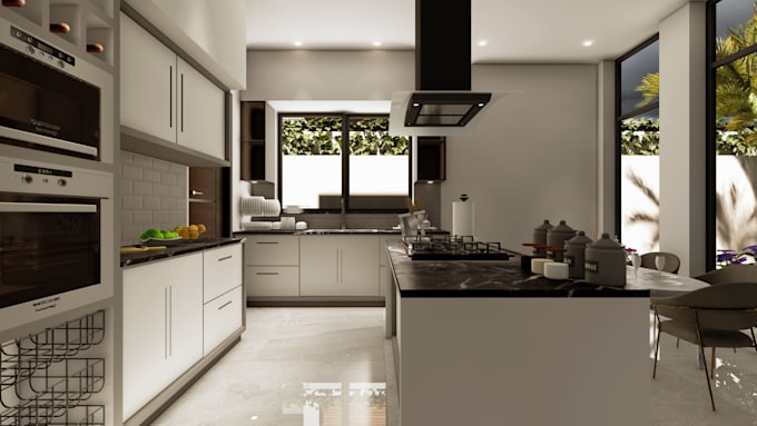 design interior of your space having interior rendering and animation