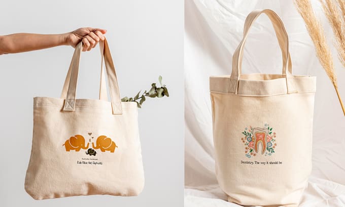 create designs for tote bags, t shirts etc