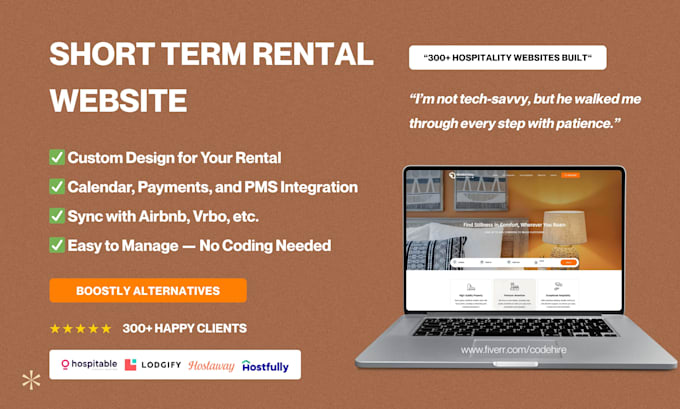build a short term rental website
