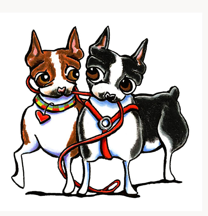 Draw your cat dog pets portrait style by Stitchwayop Fiverr