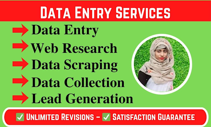 be virtual assistant for data entry, copy paste, web research and data scraping
