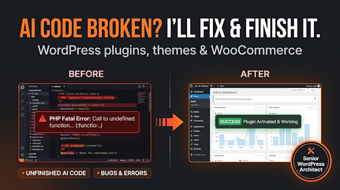 rescue your buggy chatgpt, claude or cursor wordpress plugin and finish it