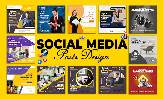 design social media ads posts for instagram facebook