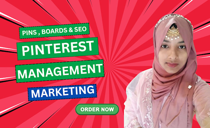 create SEO optimized pins and boards as your pinterest marketing manager
