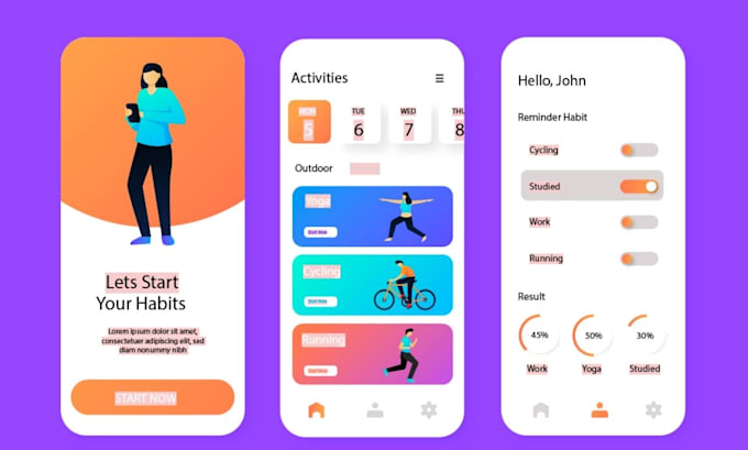 Develop, design android or ios mobile app with flutter dart by ...