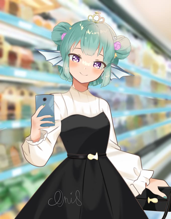 draw fanart , anime character , illustration just for you