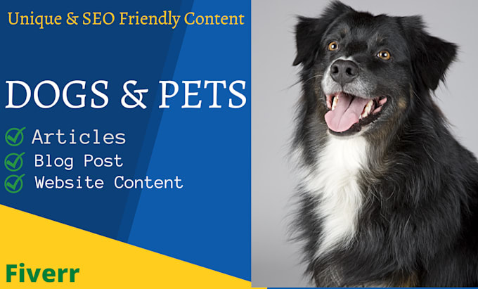 write dog articles and pet SEO blog content