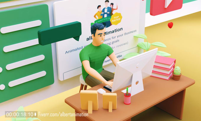 create custom 3d animation for animated explainer video