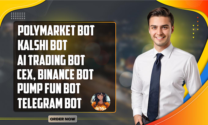 build ai crypto trading bot for binance, cex, pump fun, polymarket and kalshi