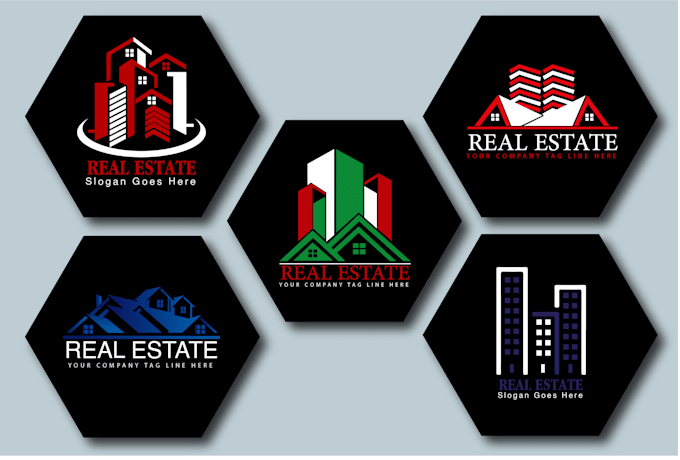 Create modern initial minimalist luxury real estate logo creation by ...