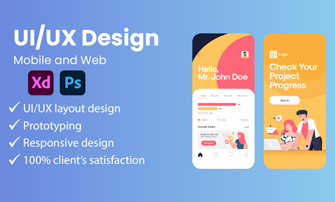 Do ui ux design for your web or mobile app by Emmajones5050 | Fiverr