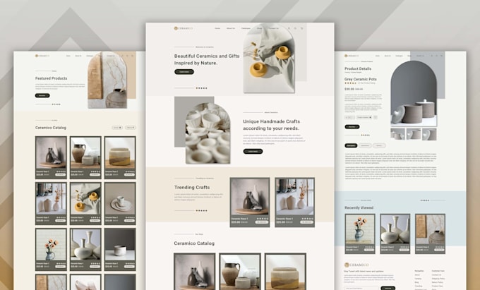 design an awesome website UI UX or website mockup