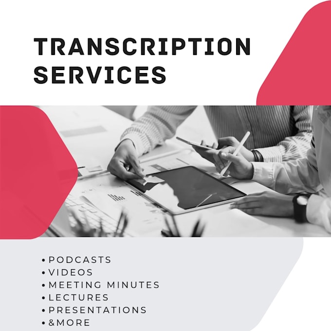 Transcribe audio and video files by Annabelgraves Fiverr