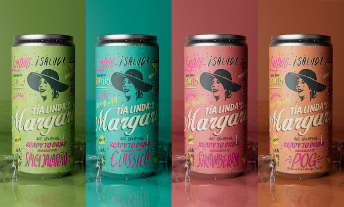 create 3d photorealistic soft drink can renders