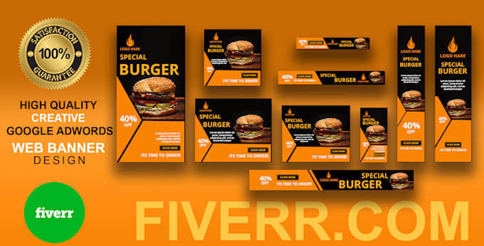 design creative awesome google ads banner for your business