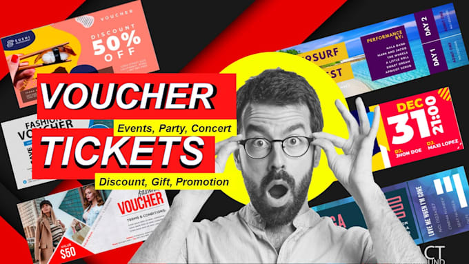 design voucher and tickets