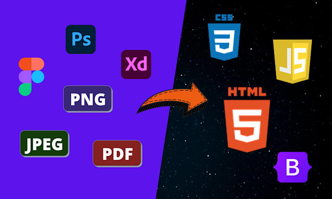 Convert your designs into responsive html, css, js or wordpress website ...