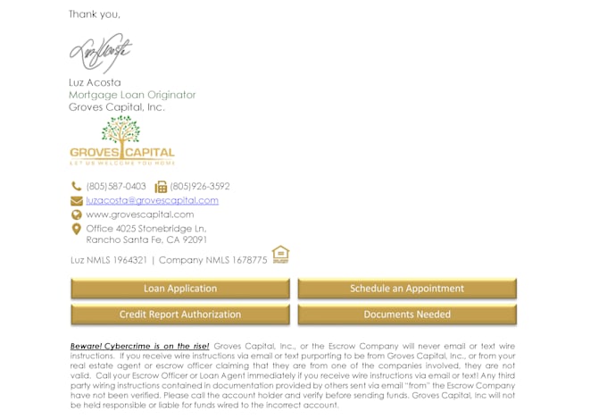 create clickable HTML email signature for outlook and gmail
