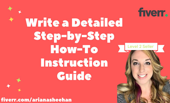 write a how to guide, instruction manual or tutorial
