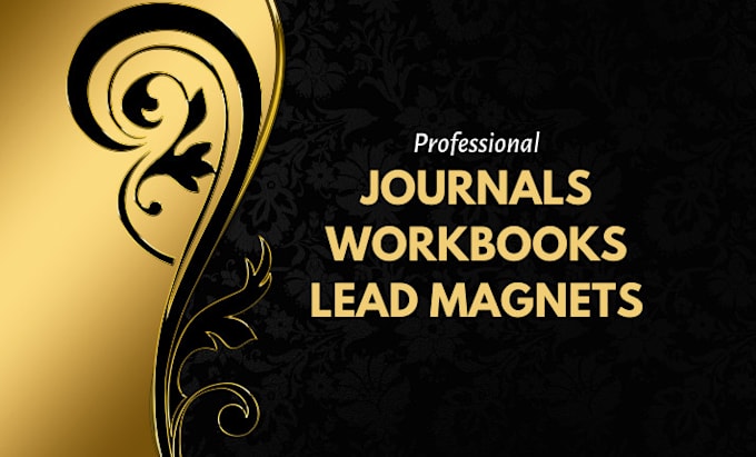 design fillable workbook, journal, worksheet and lead magnet
