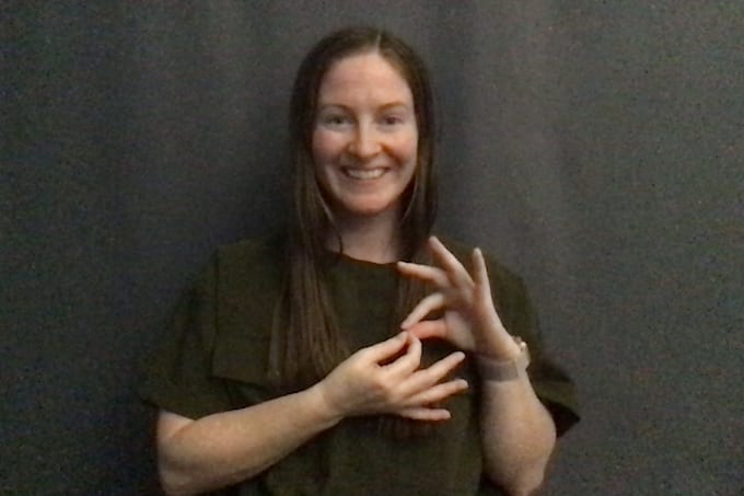 interpret a childrens book in asl