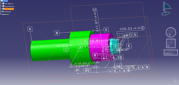 perform geometric dimensioning and tolerancing analysis