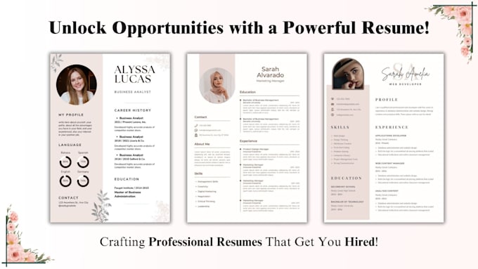 write your technical and updated CV or resume