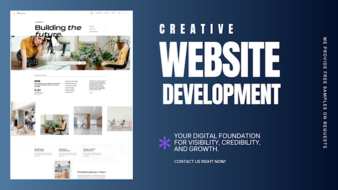 build a clean and futuristic business website
