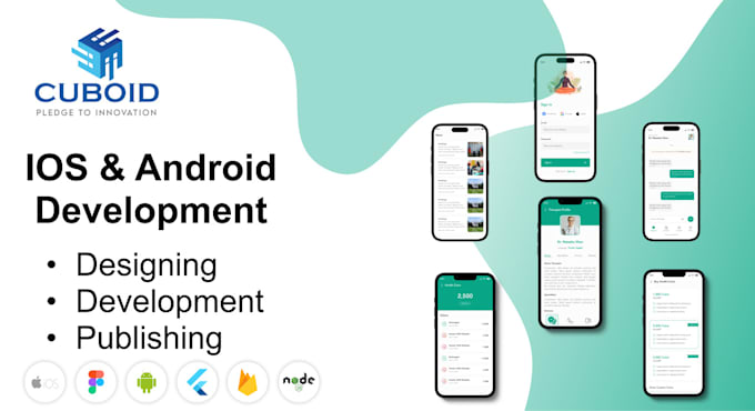 develop flutter mobile app for android and ios