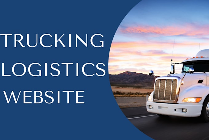 design logistics, cargo, dispatch, moving, trucking website