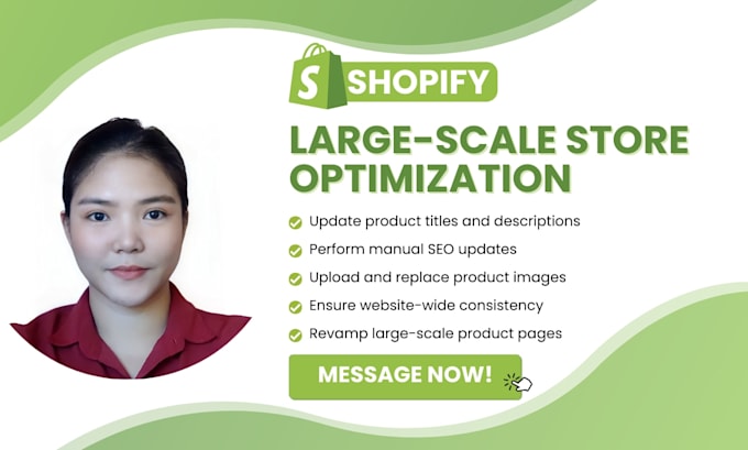 update and optimize your shopify store and products