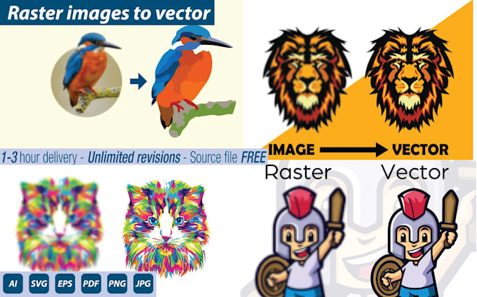 redraw, vectorize any kind of image