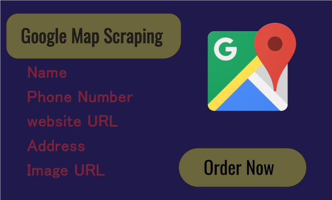 scrape google map, bussiness data and financial data