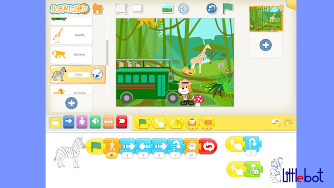 provide teaching material in pptx for 4 semester in coding using scratchjr