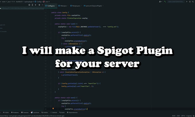 Create a custom spigot plugin by Charlito33 | Fiverr