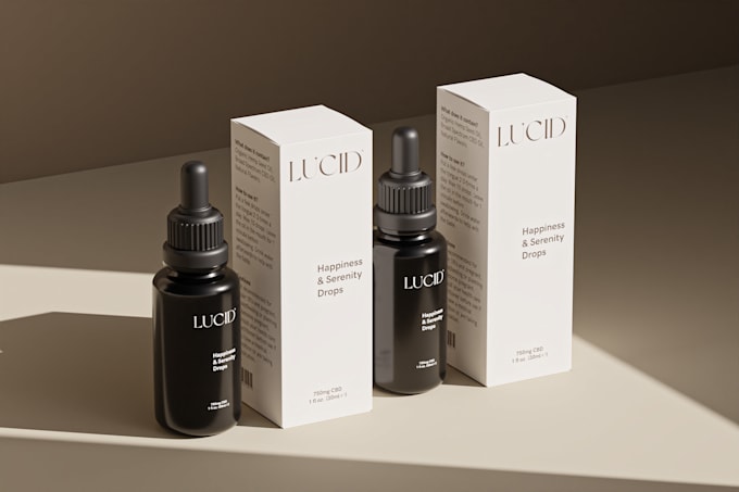 do cbd label design, bottle label, and packaging design