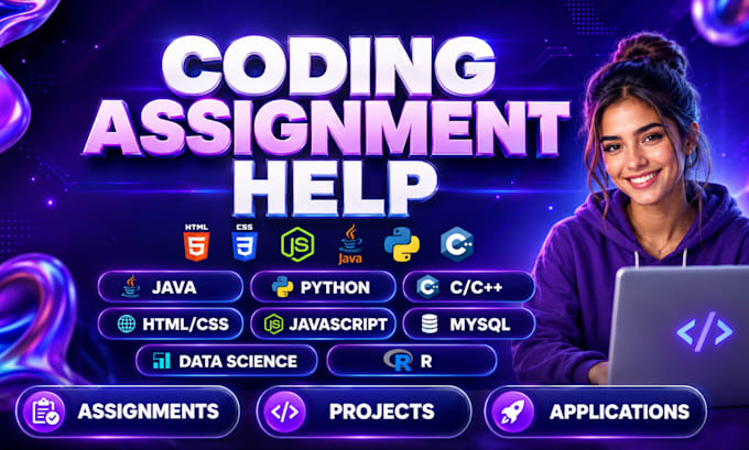 do java, python, c, HTML, css, js assignments and projects