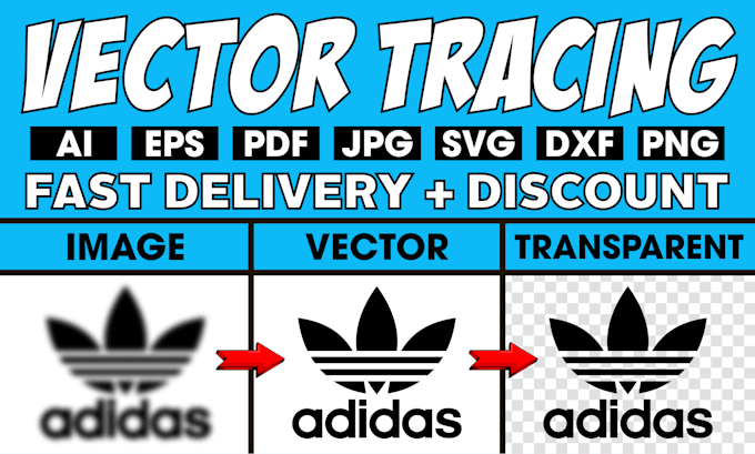 do vector tracing, convert to vector, transparent background