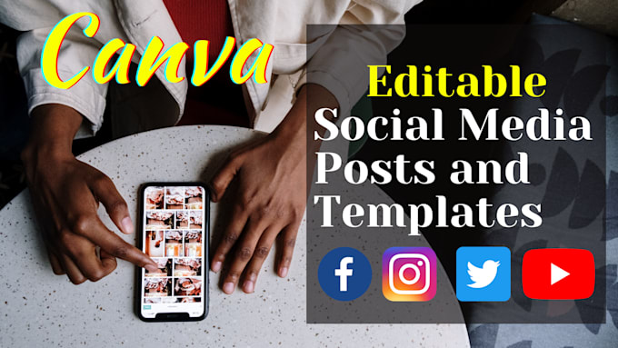 Create editable social media and other things else using canva by ...