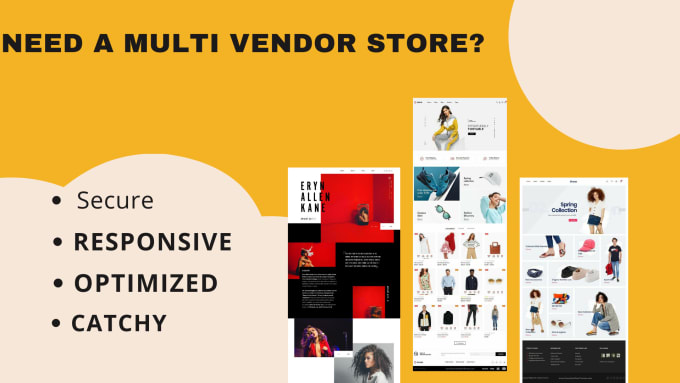 create multi vendor, ecommerce marketplace