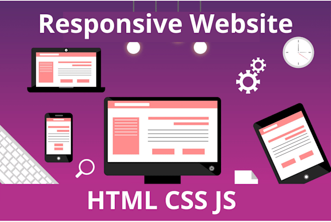 Create a responsive website in html, css, js by Pushkarbansa707 | Fiverr