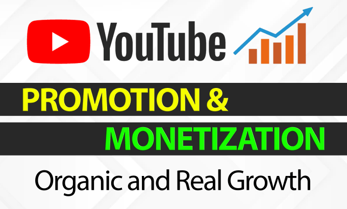 Hire a freelancer to do organic youtube video promotion and marketing to help in channel monetization