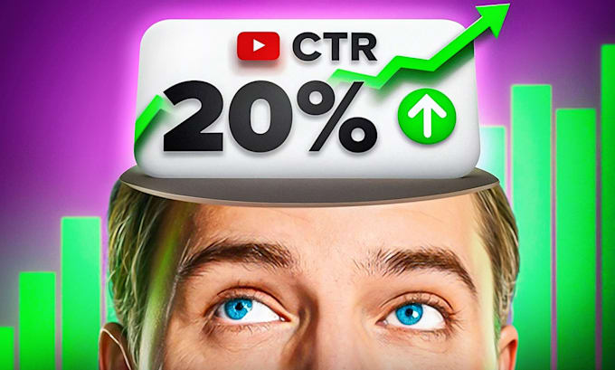 design amazing clickbait youtube thumbnail in 1 hour