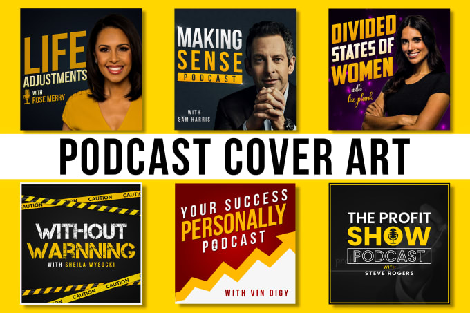 Do professional podcast cover art design podcast logo for itunes and ...